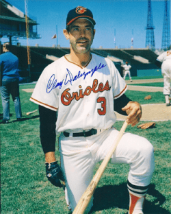 AUTOGRAPHED CLAY DALRYMPLE 8x10 Baltimore Orioles Photo