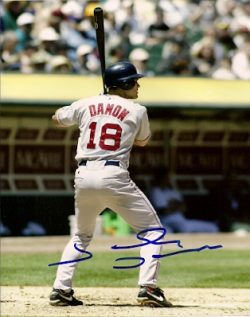 AUTOGRAPHED JOHNNY DAMON  Boston Red Sox photo