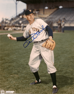 AUTOGRAPHED  AL DARK 8x10 New York Giants Photo