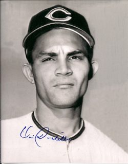 AUTOGRAPHED VIC DAVALILLO 8x10 Cleveland Indians Photo