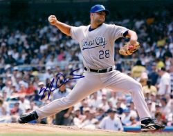 AUTOGRAPHED photo KYLE DAVIES KC Royals