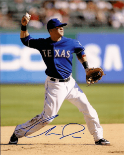 AUTOGRAPHED  photo CHRIS DAVIS Texas Rangers
