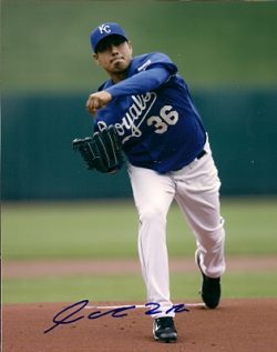 AUTOGRAPHED  photo JORGE DE LA ROSA  KC Royals