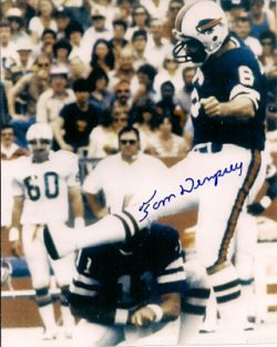 Autographed TOM DEMPSEY - 8x10 Buffalo Bills Photo
