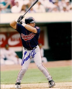 AUTOGRAPHED  photo EINAR DIAZ Cleveland Indians