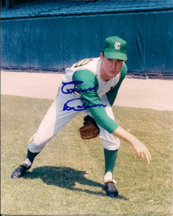 AUTOGRAPHED  photo CHUCK DOBSON Kansas City A's