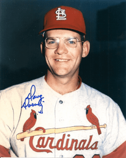 AUTOGRAPHED DAVE DOWLING St. Louis Cardinals photo