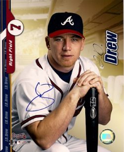 AUTOGRAPHED photo J.D. DREW Atlanta Braves