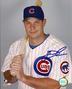 AUTOGRAPHED JASON DUBOIS Chicago Cubs Photo