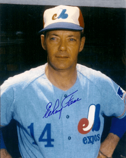 AUTOGRAPHED ELROY FACE Montreal Expos Photo
