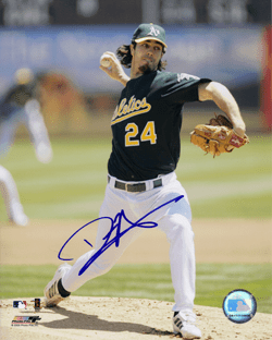 AUTOGRAPHED SIGNED photo DAN HAREN Oakland A's