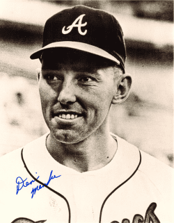 AUTOGRAPHED 8x10 photo DENIS MENKE Atlanta Braves