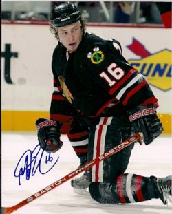 Autographed MATT ELLISON Photo - Chicago  Blackhawks