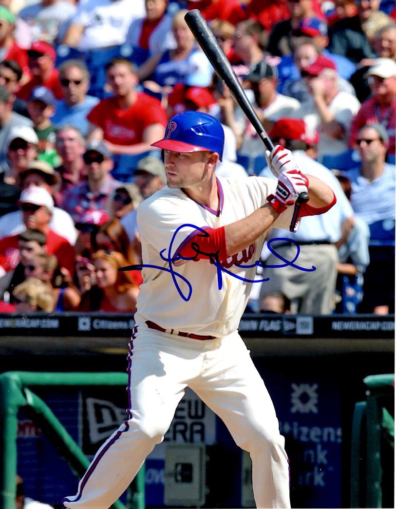 AUTOGRAPHED STEVEN LERUD 8X10 Philadelphia Phillies Photo Main Line