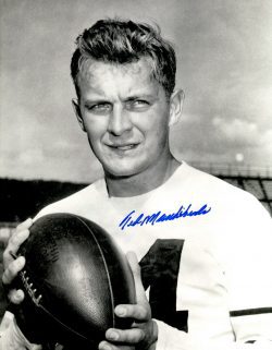 Autographed TED MARCHIBRODA 8X10 Pittsburgh Steelers Photo