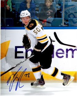 Autographed JARED KNIGHT 8X10 Boston Bruins  Photo