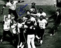 Autographed TIM FOLI 8X10 Pittsburgh Pirates Photo