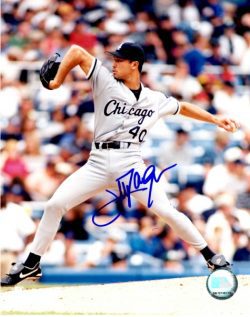 AUTOGRAPHED JIM PARQUE 8X10 Chicago White Sox Photo