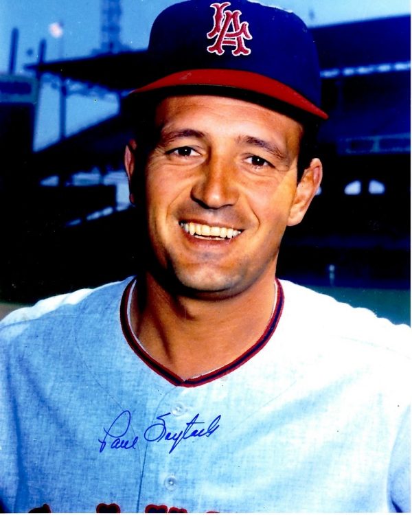 AUTOGRAPHED PAUL FOYTACK  8X10 Los Angeles Angels Photo