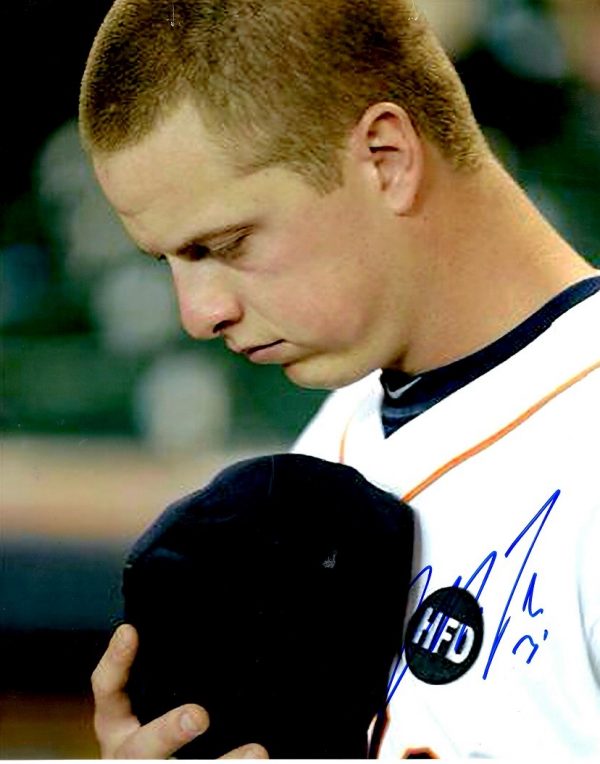 AUTOGRAPHED MATT DOMINGUEZ 8X10 Houston Astros Photo