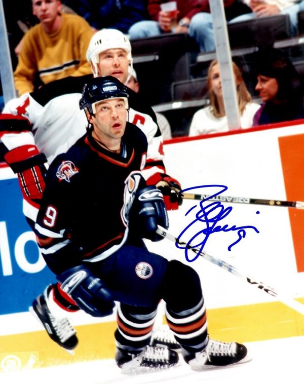 Autographed BILL GUERIN 8X10 EDMONTON OILERS Photo