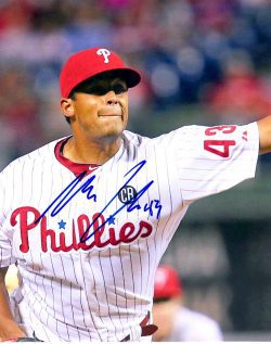 AUTOGRAPHED MARIO HOLLANDS  8X10 Philadelphia Phillies Photo
