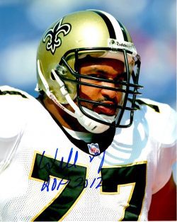 Autographed WILLIE ROAF 8X10 New Orleans Saints photo