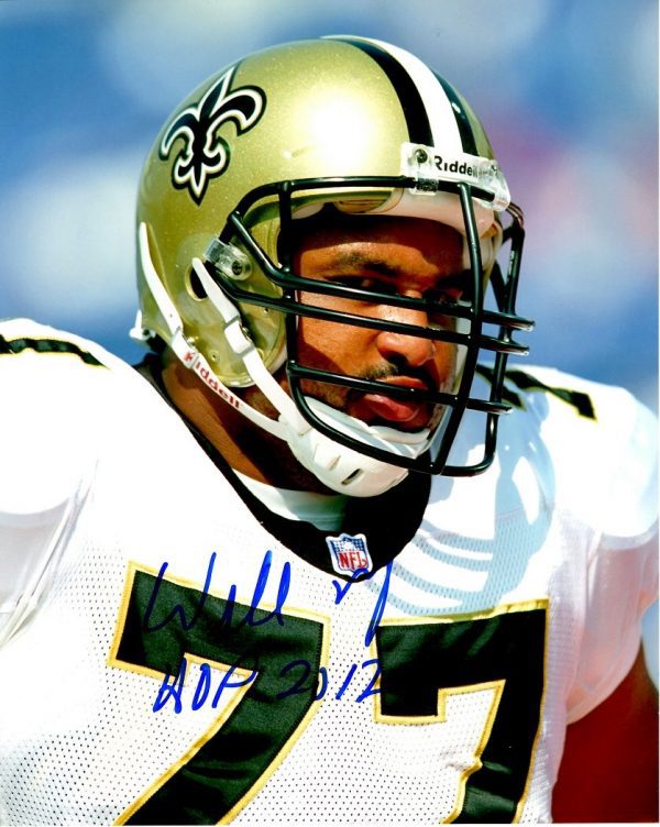 Autographed WILLIE ROAF 8X10 New Orleans Saints photo
