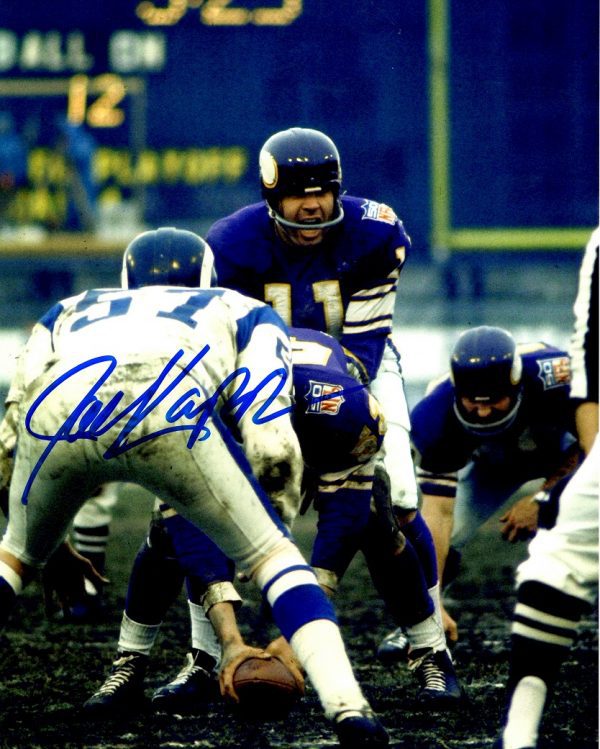 Autographed  JOE KAPP 8X10 Minnesota Vikings Photo