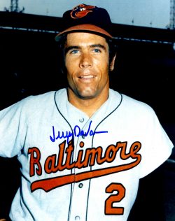AUTOGRAPHED JERRY DAVANON 8X10 photo  Baltimore Orioles