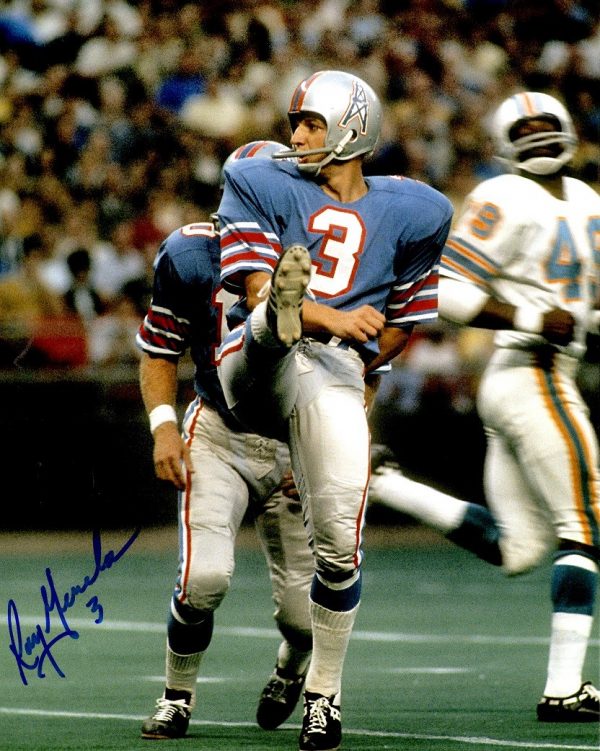 Autographed  ROY GERELA 8X10 Houston Oilers photo