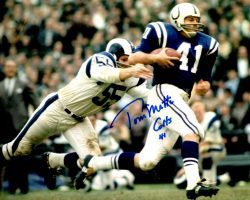 Autographed TOM MATTE 8X10 Baltimore Colts photo