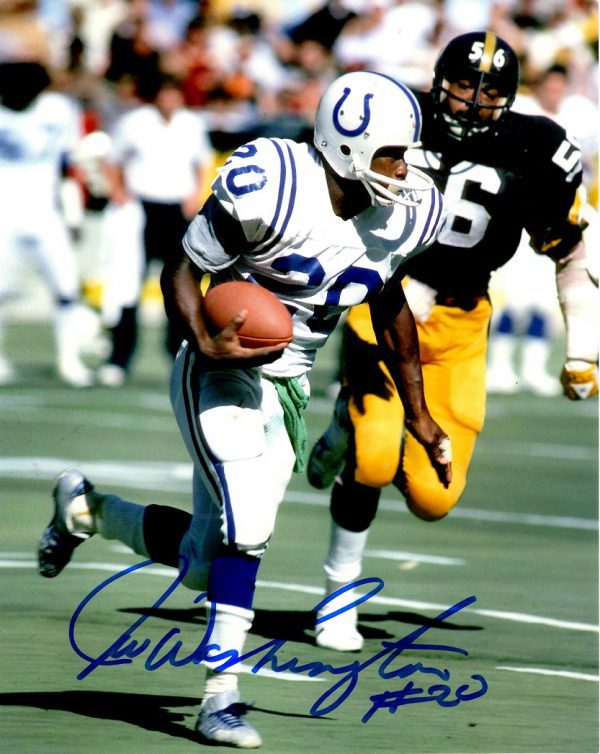 Autographed JOE WASHINGTON 8X10 Baltimore Colts photo