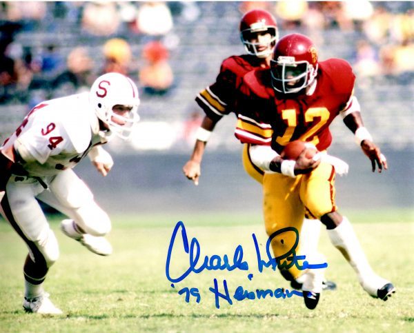 Autographed CHARLES WHITE 8X10 USC photo