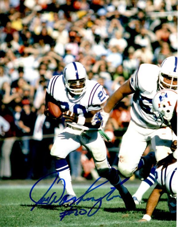 Autographed JOE WASHINGTON 8X10 Baltimore Colts photo