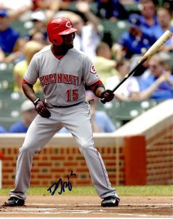 AUTOGRAPHED DERRICK ROBINSON 8X10 photo  Cincinnati Reds