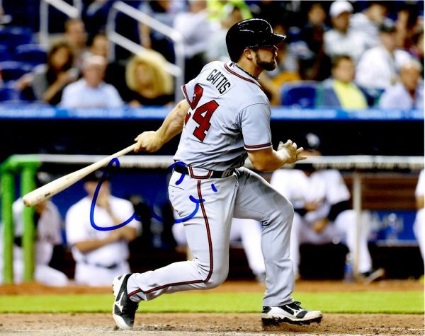 AUTOGRAPHED EVAN GATTIS 8X10 Atlanta Braves photo
