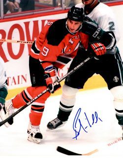 Autographed  BERNIE NICHOLLS 8X10 New Jersey Devils Photo