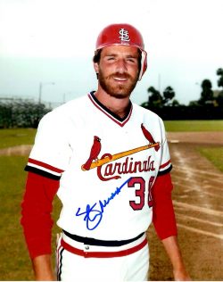 AUTOGRAPHED STEVE MURA 8X10 St. Louis Cardinals photo