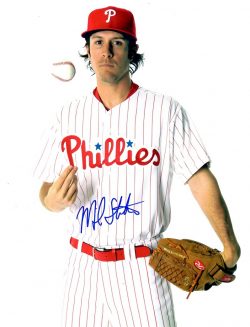 AUTOGRAPHED MICHAEL STUTES photo  Philadelphia Phillies