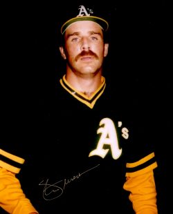 AUTOGRAPHED STEVE MURA 8X10 Oakland A's Photo