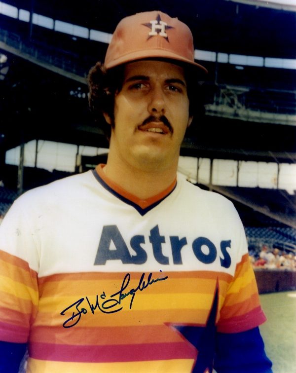 AUTOGRAPHED BO MCLAUGHLIN 8X10 Houston Astros Photo