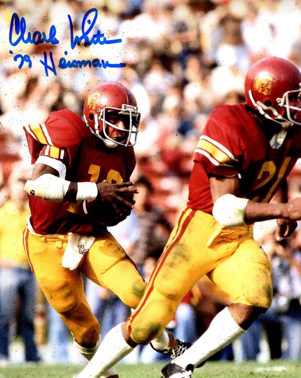 Autographed CHARLES WHITE 8X10 USC photo