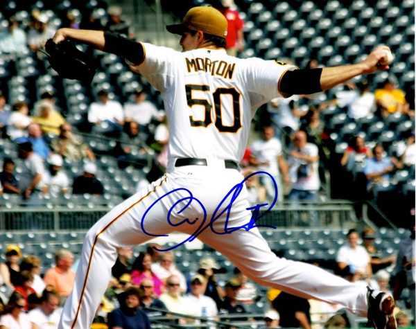 Autographed CHARLES MORTON 8X10 Pittsburgh Pirates Photo