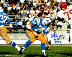 Autographed RON MIX 8X10 San Diego Chargers Photo