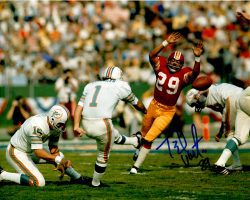 Autographed TED VACTOR 8x10 Washington Redskins Photo