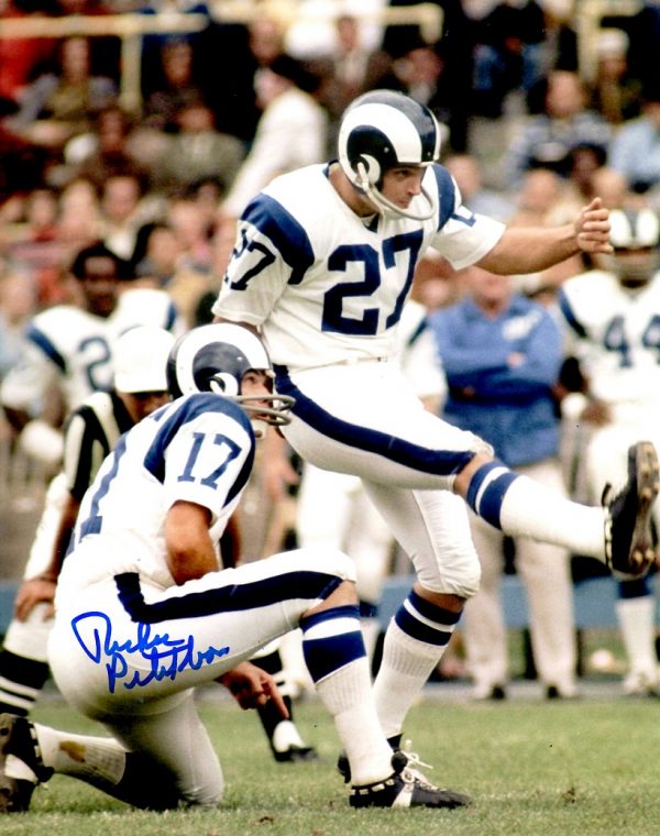 AUTOGRAPHED RICHIE PETTIBON 8x10 Los Angeles Rams Photo