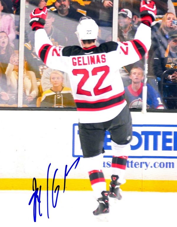 Autographed ERIC GELINAS 8X10 New Jersey Devils Photo
