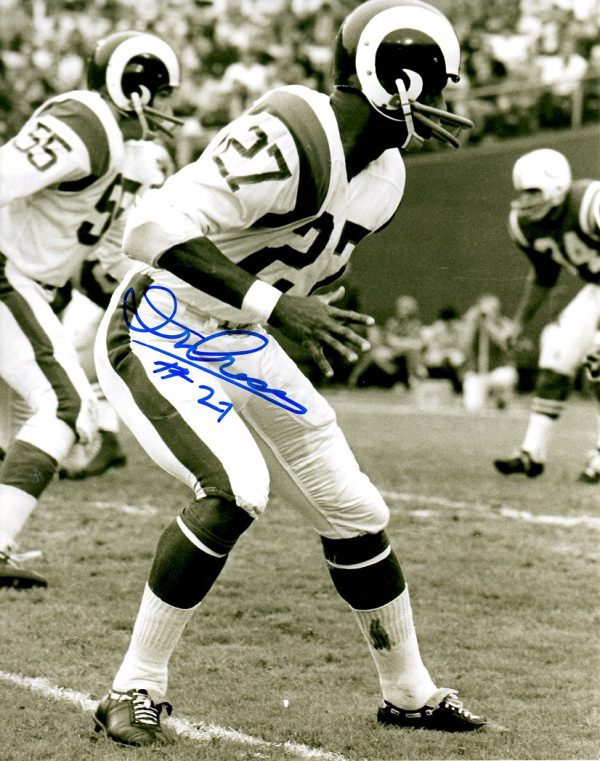 AUTOGRAPHED IRV CROSS  8x10 Los Angeles Rams Photo