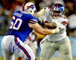 AUTOGRAPHED JAY BROMLEY  8X10 New York Giants Photo